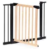 Bramka barierka zabezpieczająca 74-100 cm na schody i drzwi metal drewno dodatkowe panele-1273728
