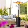 Ogrzewacz parasol gazowy grzejnik 13 kW szklany na ogród patio reduktor wąż pokrowiec MultiGarden-1273705