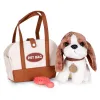 Pluszowy piesek w torebce beagle maskotka dla dziecka + szczotka do pielęgnacji-1277012