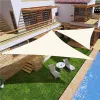 Żagiel przeciwsłoneczny daszek wodoodporny 5x5x5m ModernHome - beżowy-1271663