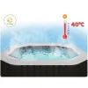 Nadmuchiwane SPA kwadratowe basen z hydromasażem 6 os. 196x71 cm akcesoria premium INTEX 28472-1274430