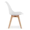 Zestaw komplet krzeseł MARK białe drewniane nogi 4szt-1271942