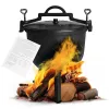 Kociołek żeliwny stojący 15L garnek myśliwski ognisko grill MultiGarden-1273438