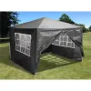 Namiot pawilon ogrodowy handlowy 3x3 m 4 ścianki szary MultiGarden-1273972