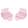 Sofa modułowa duża składana dla dzieci DIY 8 miękkich poduch - różowa ECOTOYS-1272483