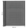 Dwustronna mata bambusowa 150x300 cm na balkon taras ogrodzenie antracyt MultiGarden-1274848