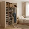 Drabina aluminiowa jednostronna 5 stopni składana z podestem 150 kg ModernHome-1276842