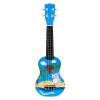 Gitara ukulele dla dzieci drewniana 4 struny nylonowe kostka do gry ECOTOYS-1275757