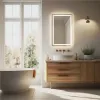 Lustro łazienkowe LED ścienne 50x70 cm 3 barwy włącznik dotykowy ModernHome-1276770