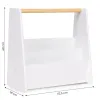 Biblioteczka dziecięca Montessori regał na książki organizer 2 poziomy biały ECOTOYS-1276938