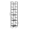 Regał drewniany nowoczesny metalowa rama LOFT 5 półek czarny ModernHome-1270164