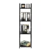 Regał drewniany nowoczesny metalowa rama LOFT 4 półki czarny ModernHome-1270174