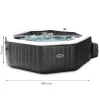 Nadmuchiwane SPA ośmiokątne basen z hydromasażem 4 os. 180x71 cm akcesoria premium INTEX 28458-1274469