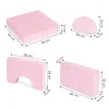 Sofa składana modułowa dla dzieci duża 2-osobowa DIY 10 miękkich poduch - różowa ECOTOYS-1272507