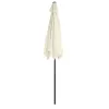 Składany parasol ogrodowy balkonowy regulowany 210 cm beżowy-1274379