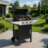 Grill gazowy ogrodowy 10.2 kW duży ruszt 3 palniki termometr reduktor MultiGarden-1274663