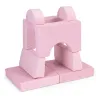 Fotel modułowy dla dzieci DIY 8 miękkich poduch składany - rożowy ECOTOYS-1272462