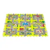 Mata piankowa dla dzieci miasto 9 elementów 90,5x90,5 cm IPLAY-1271994