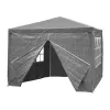 Namiot pawilon ogrodowy handlowy 3x3 m 4 ścianki szary MultiGarden-1273974