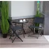Stolik półokrągły szklany kawowy na balkon taras patio MultiGarden-1272008