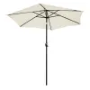 Składany parasol ogrodowy balkonowy regulowany 210 cm beżowy-1274373