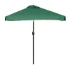 Prostokątny duży parasol ogrodowy skośny łamany z korbą zielony 200x140 cm MultiGarden-1271560