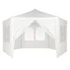 Namiot pawilon ogrodowy handlowy 2x2x2 m z oknami biały MultiGarden-1275236