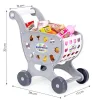 Wózek na zakupy sklepowy do supermarketu kuchni 18 akcesoriów szary-1273037