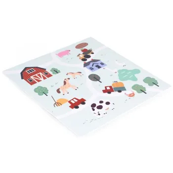 Duża mata piankowa EVA dla dzieci Farma 90,5x90,5 cm 21 el. ECOTOYS-1272605