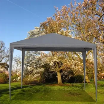 Namiot pawilon ogrodowy handlowy 3x3 m 4 ścianki szary MultiGarden-1273973