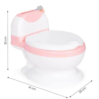 Nocnik toaleta z wyjmowanym wkładem sedes dla dzieci zamykany ze szczotką ECOTOYS-1272263