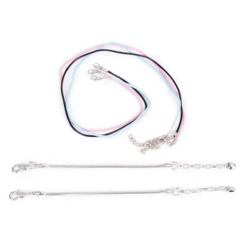 Zestaw do robienia bransoletek naszyjników charmsy koraliki 66 elementów + organizer i torba-1276008