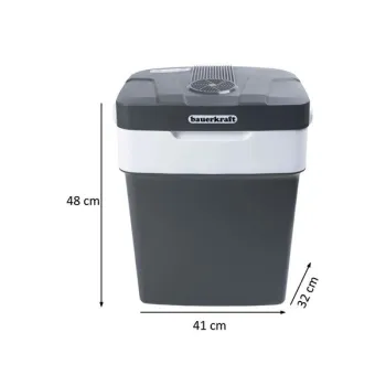 Lodówka turystyczna przenośna samochodowa 29L 220-240V DC12V funkcja grzania wkład gratis grafitowa-1274333