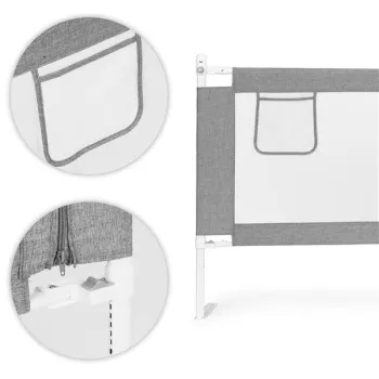 Barierka ochronna na łóżko 200 cm osłona zabezpieczenie dla dzieci ECOTOYS-1273773