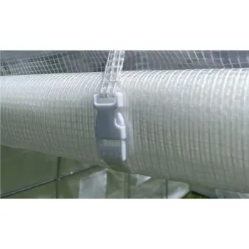 Szklarnia tunel ogrodowy 3x2x2 m foliowy wielosezonowy metalowy stelaż biała folia 2 wejścia-1274261