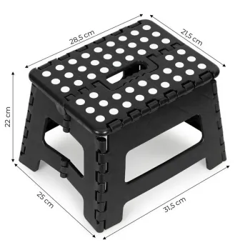Stołek składany 1 stopniowy taboret z tworzywa 22 cm-1270562