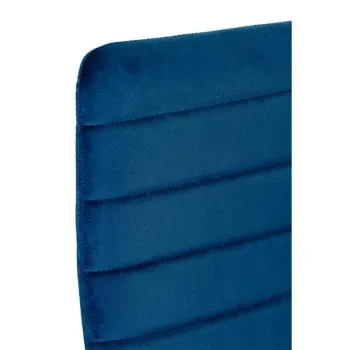 Krzesła z wyprofilowanym oparciem- VELVET NIEBIESKI - 4 sztuki-1274627
