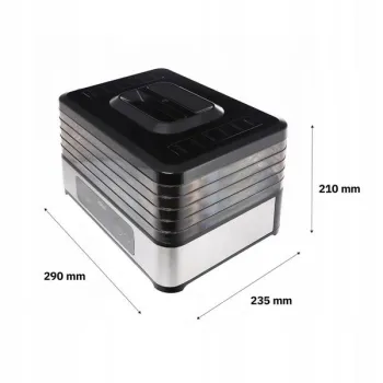 DUŻA Suszarka do grzybów owoców warzyw IDEAL INOX + termoobieg 400W + timer-1276365