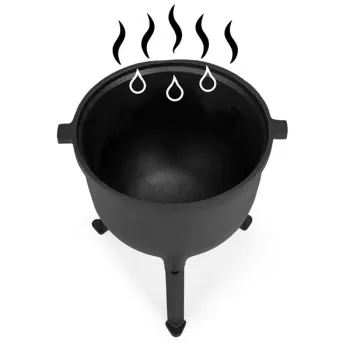 Kociołek żeliwny stojący 15L garnek myśliwski ognisko grill MultiGarden-1273437
