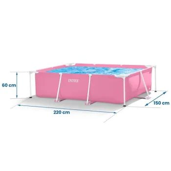 Basen ogrodowy stelażowy duży prostokątny 220x150 cm INTEX 28266-1272206