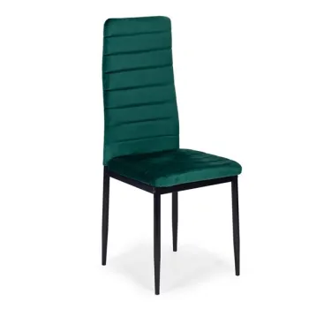 Krzesła z wyprofilowanym oparciem- VELVET ZIELONY - 4 sztuki-1274620