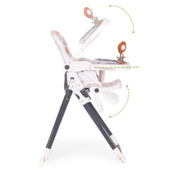 Fotelik krzesełko do karmienia dzieci składane + zabawki ECOTOYS-1276763