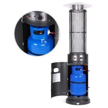 Ogrzewacz parasol gazowy grzejnik 11 kW szklany na ogród patio reduktor wąż pokrowiec MultiGarden-1273697