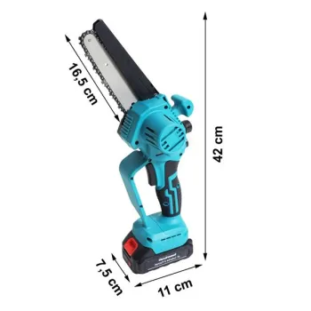 Piła łańcuchowa akumulatorowa mini pilarka ręczna silnik bezszczotkowy 21V + walizka-1274362