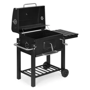 Grill węglowy duży ogrodowy z pokrywą termometr półki koła dmuchawa gratis-1274145