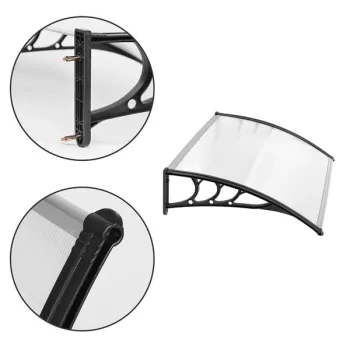 Daszek nad drzwi 120x80 cm zadaszenie osłona poliwęglan MultiGarden-1271759