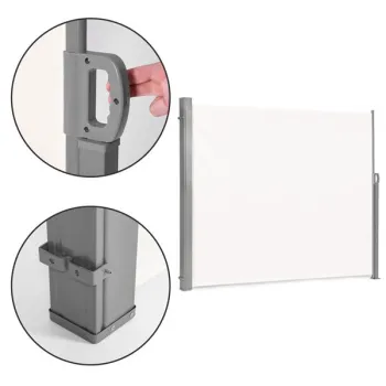 Składana markiza 300x180 cm boczna roleta parawan do ogrodu na taras beżowa MultiGarden-1271850