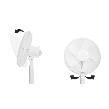 Wentylator podłogowy wiatrak stojący 45W 3 tryby pracy 5 łopatek timer pilot-1275215