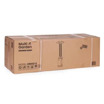 Ogrzewacz parasol gazowy grzejnik 9 kW szklany na ogród patio reduktor wąż pokrowiec MultiGarden-1275459