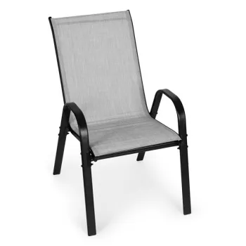 Zestaw komplet 2 krzeseł ogrodowych na taras balkon jasny szary MultiGarden-1274635